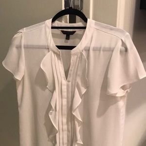 Banana republic white blouse size xs